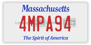 4MPA94  license plate in MA