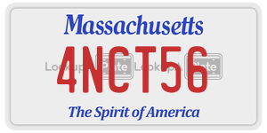 4NCT56  license plate in MA