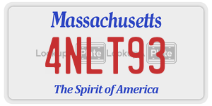 4NLT93  license plate in MA