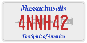 4NNH42 license plate in Massachusetts