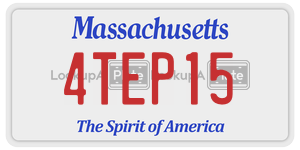 4TEP15 license plate in Massachusetts