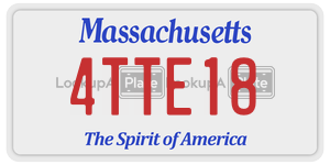 4TTE18  license plate in MA