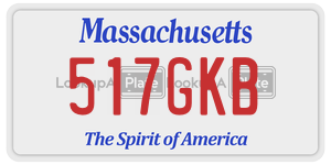 517GKB  license plate in MA