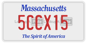 5CCX15  license plate in MA