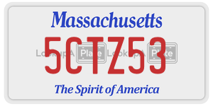 5CTZ53  license plate in MA