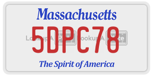 5DPC78  license plate in MA