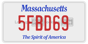 5FBD69  license plate in MA