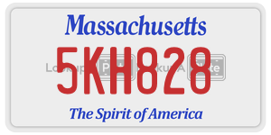 5KH828 license plate in Massachusetts