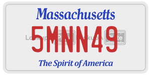 5MNN49 license plate in Massachusetts