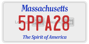 5PPA28  license plate in MA