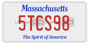 5TCS98 license plate in Massachusetts