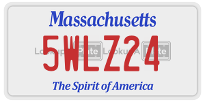 5WLZ24 license plate in Massachusetts