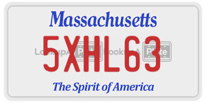 5XHL63  license plate in MA
