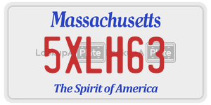 5XLH63  license plate in MA