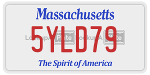 5YLD79 license plate in Massachusetts