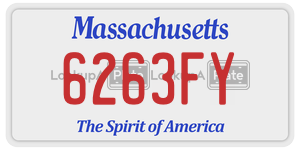 6263FY  license plate in MA