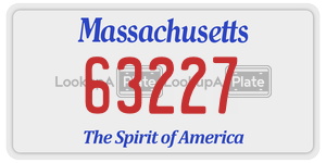 63227  license plate in MA