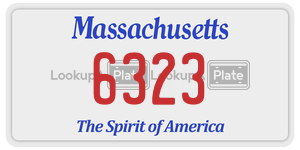 6323  license plate in MA