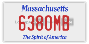 6380MB license plate in Massachusetts