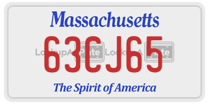 63CJ65  license plate in MA