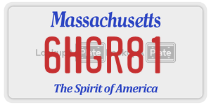 6HGR81  license plate in MA
