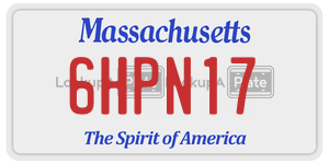6HPN17  license plate in MA