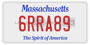 6RRA89 license plate in Massachusetts
