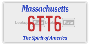 6TT6 license plate in Massachusetts