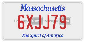 6XJJ79  license plate in MA