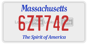 6ZT742 license plate in Massachusetts