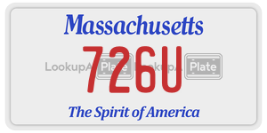726U license plate in Massachusetts