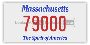 79000  license plate in MA