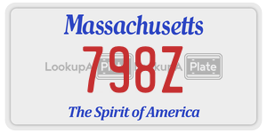 798Z license plate in Massachusetts