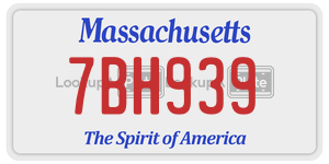 7BH939 license plate in Massachusetts
