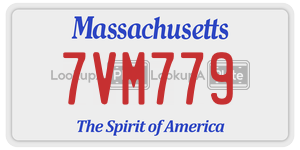 7VM779 license plate in Massachusetts