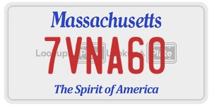 7VNA60  license plate in MA