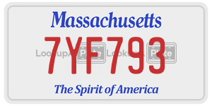 7YF793 license plate in Massachusetts