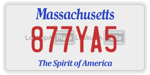 877YA5 license plate in Massachusetts