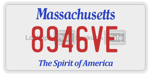 8946VE license plate in Massachusetts