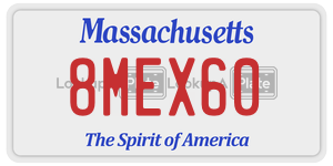 8MEX60 license plate in Massachusetts