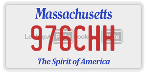 976CHH license plate in Massachusetts