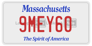 9MEY60 license plate in Massachusetts
