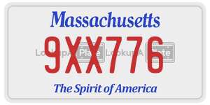 9XX776 license plate in Massachusetts