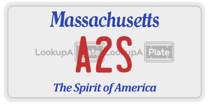A2S  license plate in MA