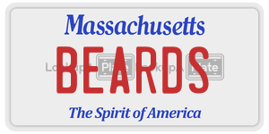 BEARDS license plate in Massachusetts