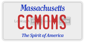 CCMOMS license plate in Massachusetts