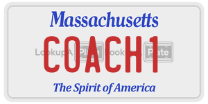 COACH1  license plate in MA