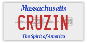 CRUZIN license plate in Massachusetts