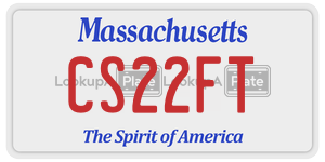 CS22FT license plate in Massachusetts