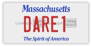 DARE1  license plate in MA